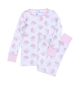 Magnolia Baby Magnolia Baby Santa Baby Pink Long Pajamas