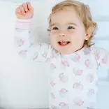 Magnolia Baby Magnolia Baby Santa Baby Pink Long Pajamas