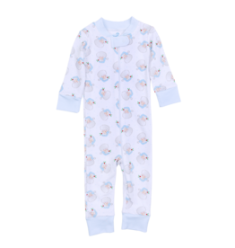 Magnolia Baby Magnolia Baby Santa Baby Blue Zipper Pajamas