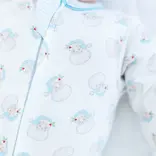 Magnolia Baby Magnolia Baby Santa Baby Blue Zipper Pajamas