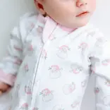 Magnolia Baby Magnolia Baby Santa Baby Pink Zipper Pajamas