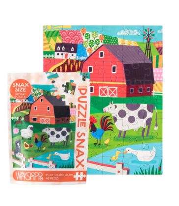 WerkShoppe WerkShoppe Farm Friends 48 Piece Puzzle Snax