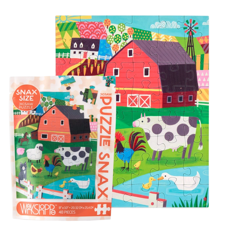 WerkShoppe WerkShoppe Farm Friends 48 Piece Puzzle Snax