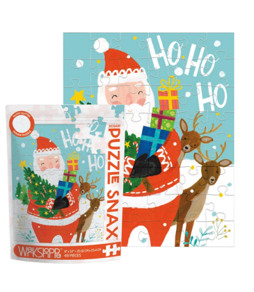 WerkShoppe WerkShoppe Ho Ho Ho Santa 48 Piece Puzzle Snax