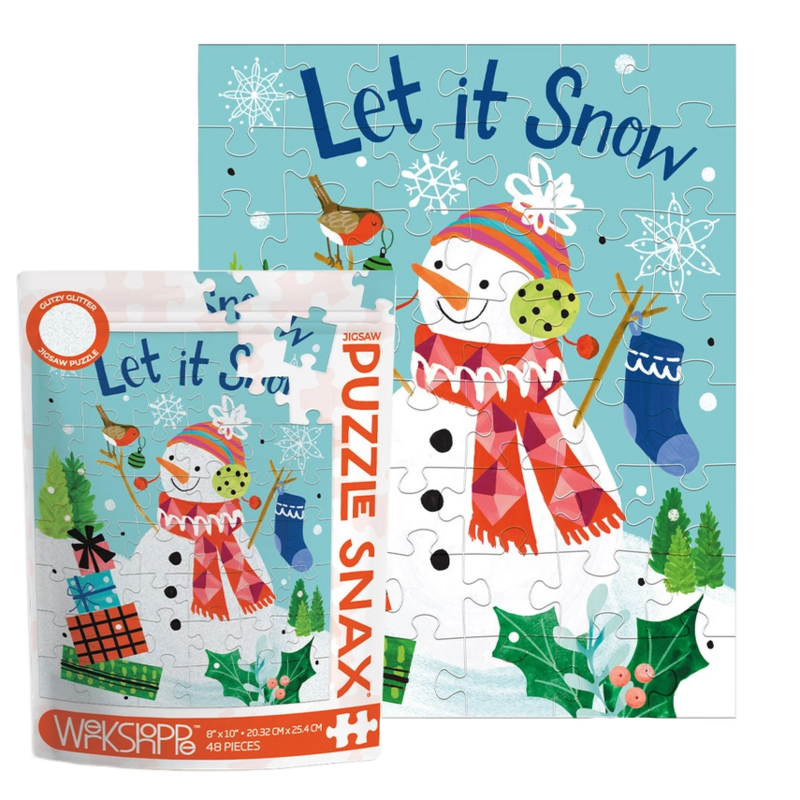 WerkShoppe WerkShoppe Let It Snow 48 Piece Puzzle Snax