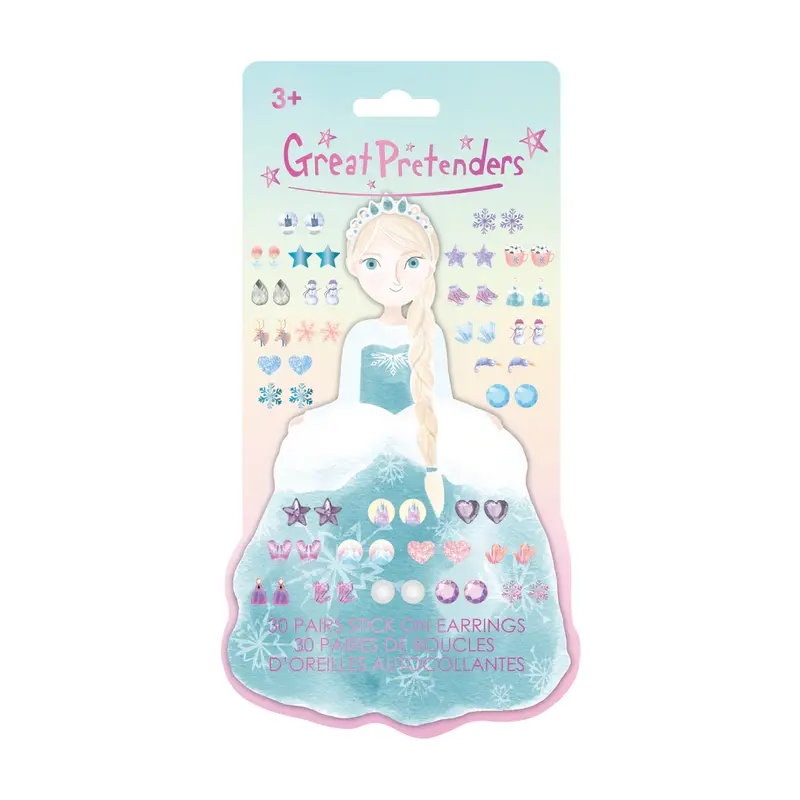 Great Pretenders Great Pretenders Frosty Sister Stick On Earrings