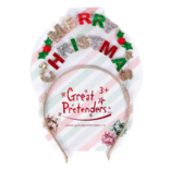 Great Pretenders Great Pretenders Merry Christmas Red/Green Headband