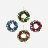 One Hundred 80° Tinsel Wreath