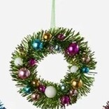 One Hundred 80° Tinsel Wreath
