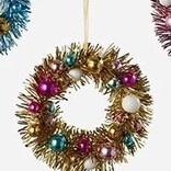 One Hundred 80° Tinsel Wreath