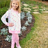 James & Lottie James & Lottie Light Pink Scallop Leggings - Bows and Holly Collection