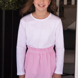 James & Lottie James & Lottie White Callie Crew Neck Top