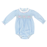 James & Lottie James & Lottie Bow Sara Smocked Bubble