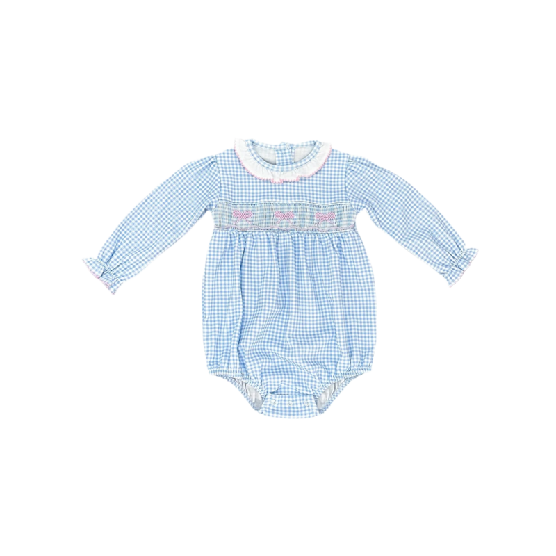 James & Lottie James & Lottie Bow Sara Smocked Bubble