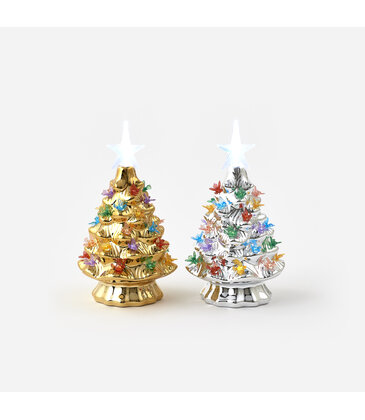 One Hundred 80° 7" Lighted Ceramic Tree