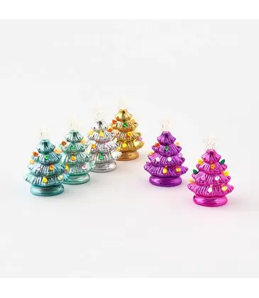 One Hundred 80° 4.75" Lighted Christmas Tree