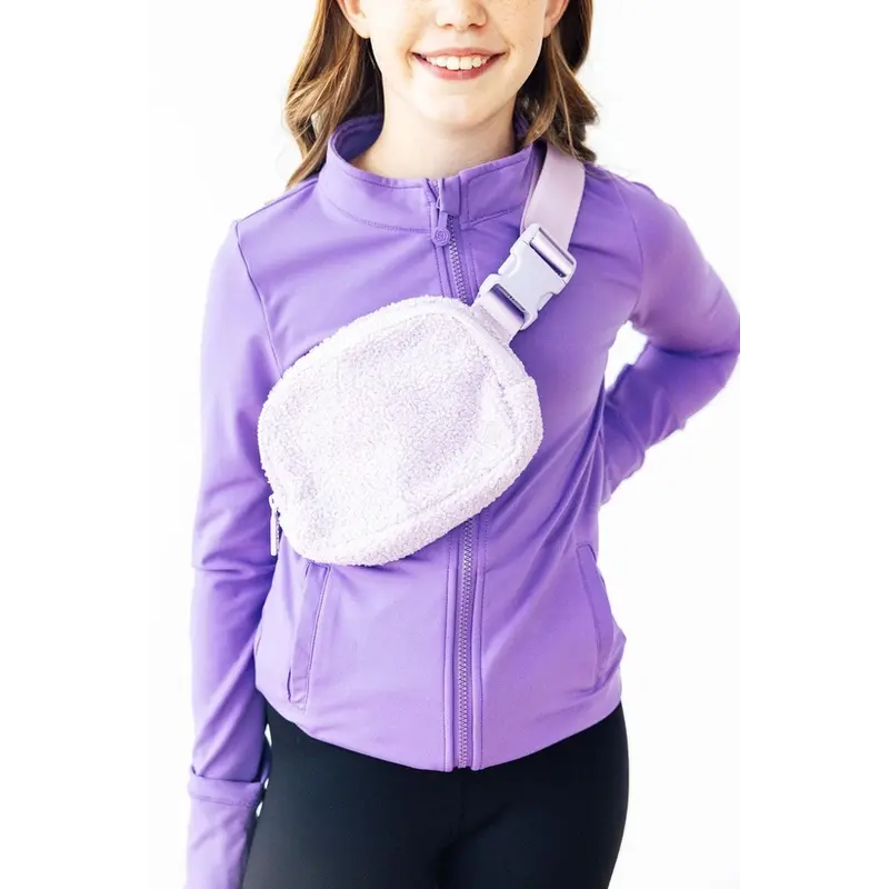 Mila & Rose Mila & Rose Lavender Fleece Belt Bag