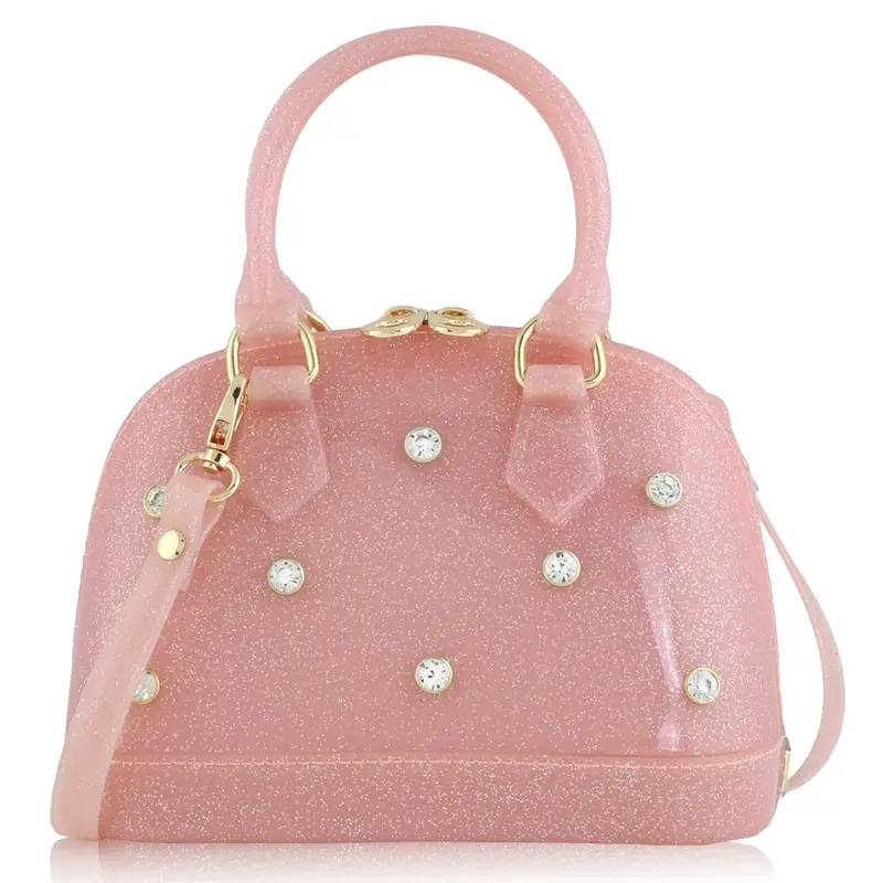 Carrying Kind Carrying Kind Rhinestone Cate Light Pink Sparkle Purse