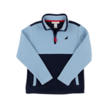 The Beaufort Bonnet Company TBBC Fleece Half Zip - Barrington Blue/Nantucket Navy