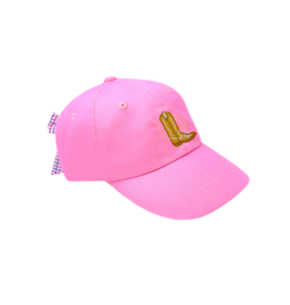 Bits & Bows Bits & Bows Cowgirl Boot Bow Baseball Hat