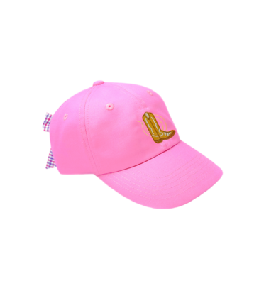 Bits & Bows Bits & Bows Cowgirl Boot Bow Baseball Hat