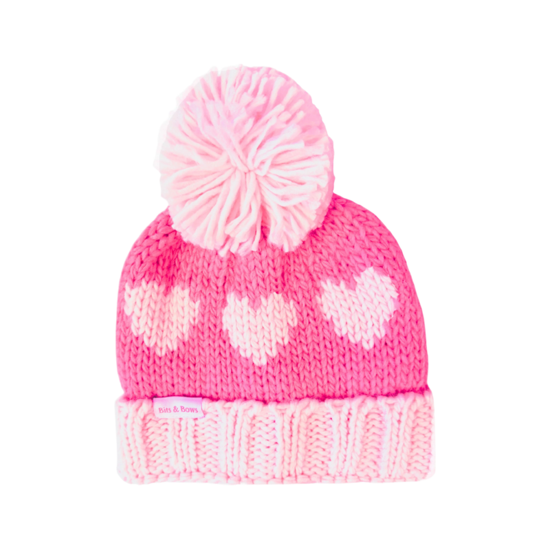 Bits & Bows Bits & Bows Hearts Bobble Hat