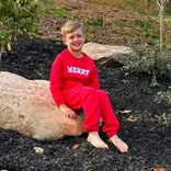 Bits & Bows Bits & Bows Red Jogger Sweatpants