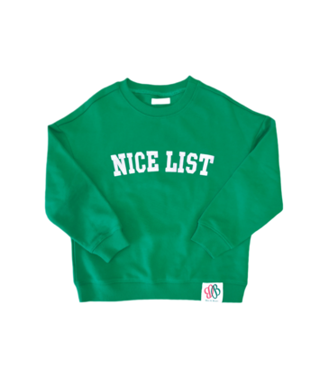 Bits & Bows Bits & Bows Nice List Sweatshirt