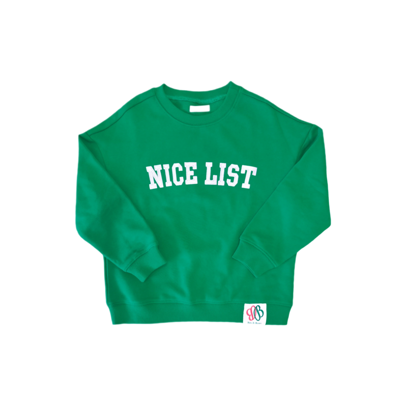 Bits & Bows Bits & Bows Nice List Sweatshirt