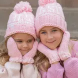 Bits & Bows Bits & Bows Pink Mittens