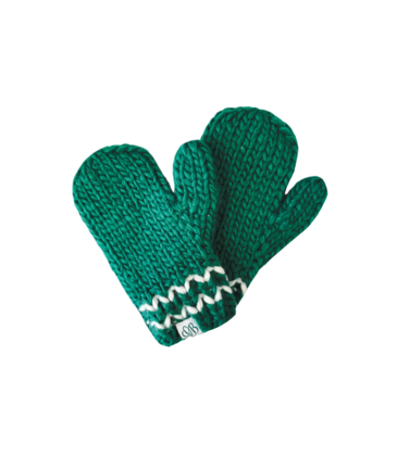 Bits & Bows Bits & Bows Green Mittens