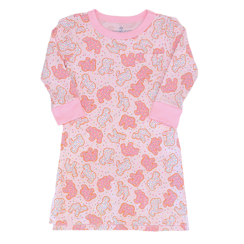 Magnolia Baby Magnolia Baby Animal Crackers Pink Nightdress