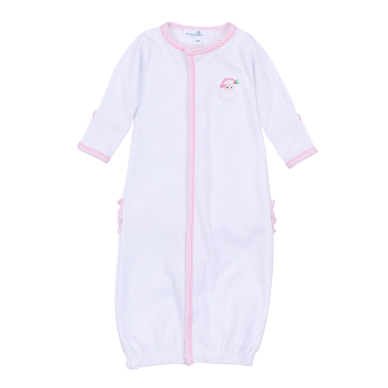 Magnolia Baby Magnolia Baby Santa Baby Pink Emb Ruffle Converter