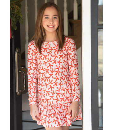 Be Elizabeth Be Elizabeth Dropwaist Dress - Red Bows