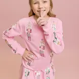 Belle Cher Belle Cher Pink & Teal Nutcracker Sweatshirt
