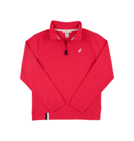 The Beaufort Bonnet Company TBBC Prepletic Hayword Half Zip - Richmond Red