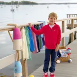 The Beaufort Bonnet Company TBBC Prepletic Hayword Half Zip - Richmond Red