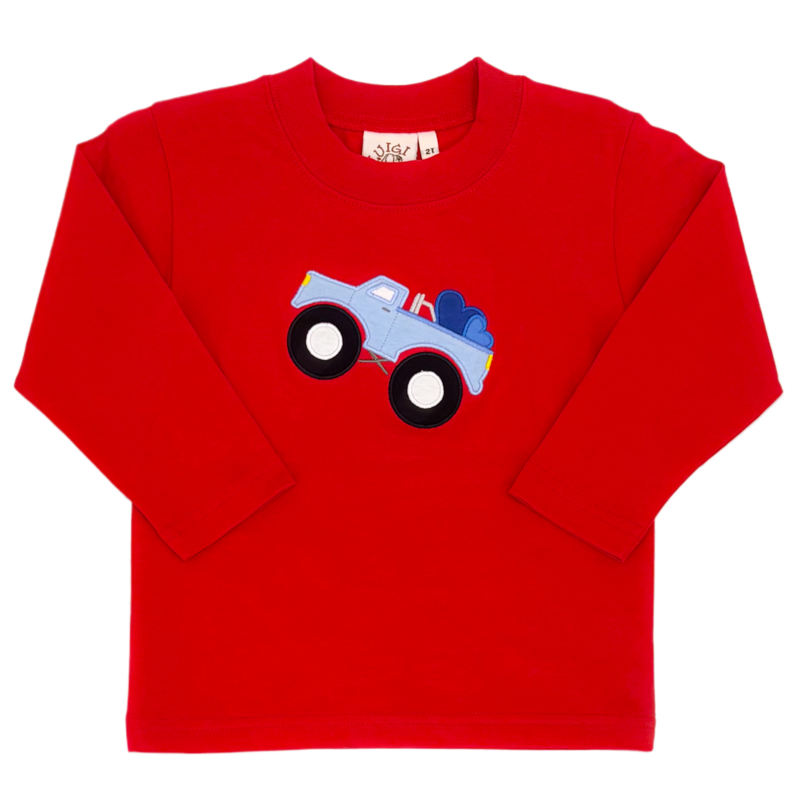 Luigi Luigi Monster Truck w/ Hearts T-Shirt