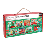 Chronicle Books Christmas Train Shaped Floor Puzzle
