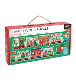 Chronicle Books Christmas Train Shaped Floor Puzzle