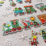 Chronicle Books Christmas Train Shaped Floor Puzzle