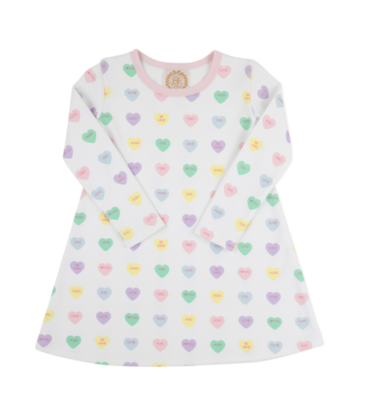 The Beaufort Bonnet Company TBBC LS Polly Play Dress - We Heart You