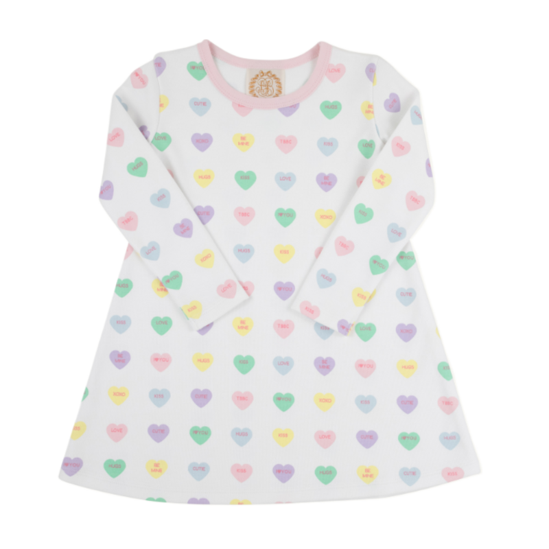 The Beaufort Bonnet Company TBBC LS Polly Play Dress - We Heart You