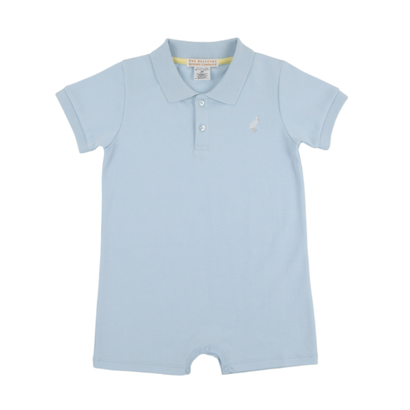 The Beaufort Bonnet Company TBBC Sir Proper's Romper - Buckhead Blue