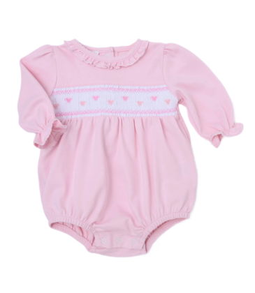 Magnolia Baby Magnolia Baby Valentine's Classics Smocked Bubble