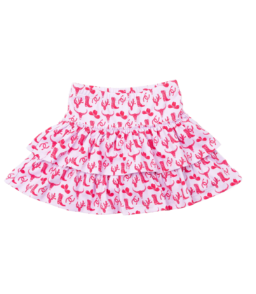 Lila + Hayes Lila + Hayes Maggie Tiered Shirt - Wild West Pink