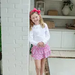 Lila + Hayes Lila + Hayes Maggie Tiered Shirt - Wild West Pink