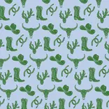 Lila + Hayes Lila + Hayes Charles Short Set - Wild West Blue