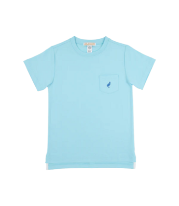 The Beaufort Bonnet Company TBBC Carter Crewneck - Belhaven Blue/Wood Boat Blue