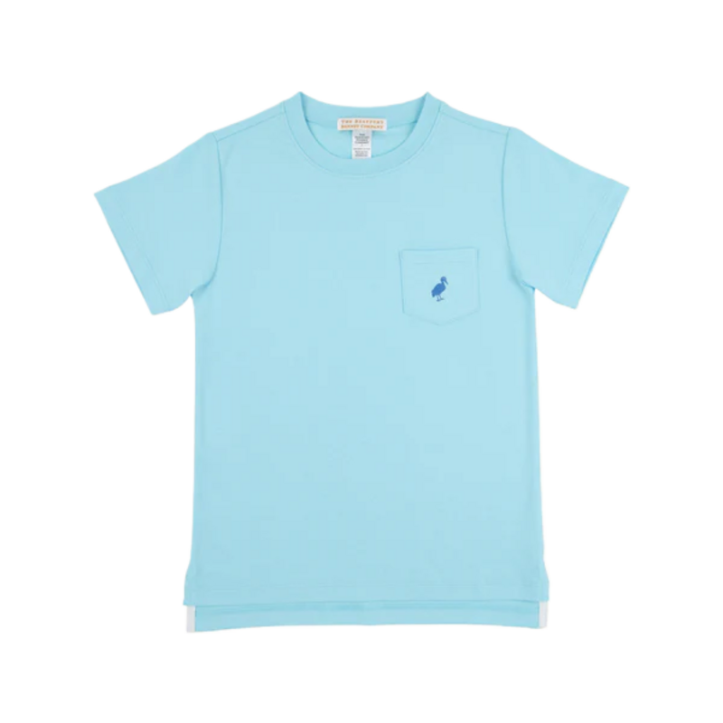 The Beaufort Bonnet Company TBBC Carter Crewneck - Belhaven Blue/Wood Boat Blue